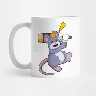 Mouse at Cricket with Cricket bat Mug